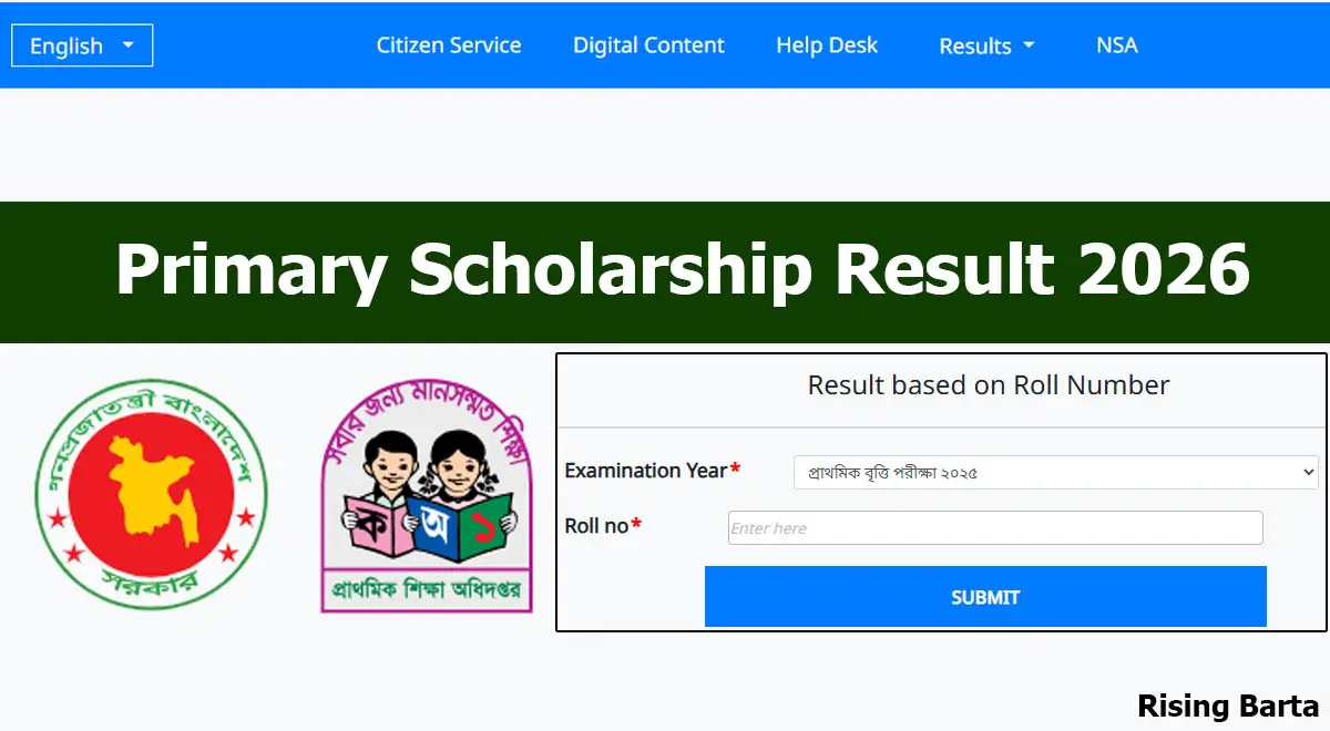 Primary Scholarship Result 2026