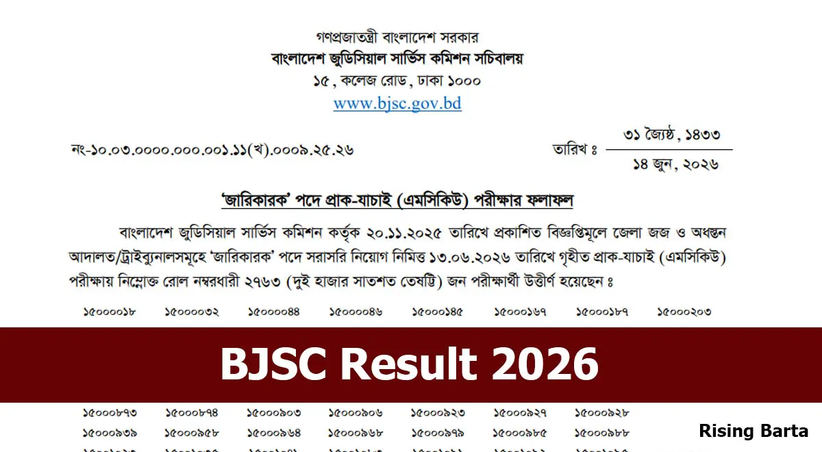 BJSC Result 2026