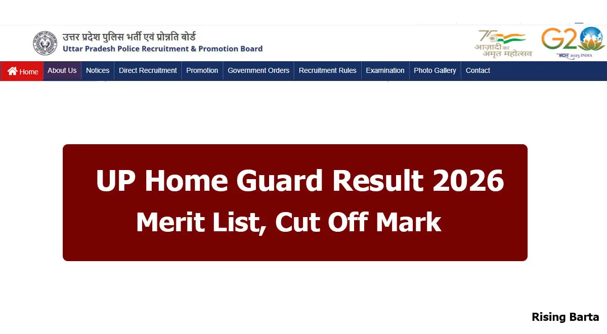 UP Home Guard Result 2026
