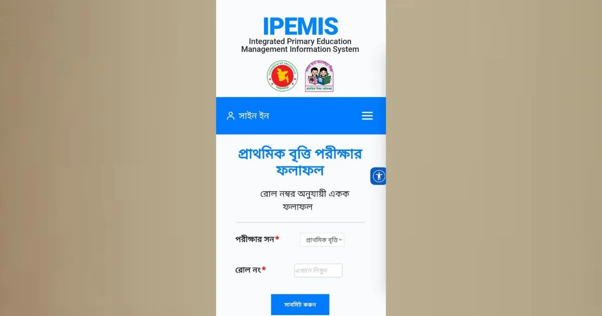 IPEMIS Primary Scholarship Result 2026